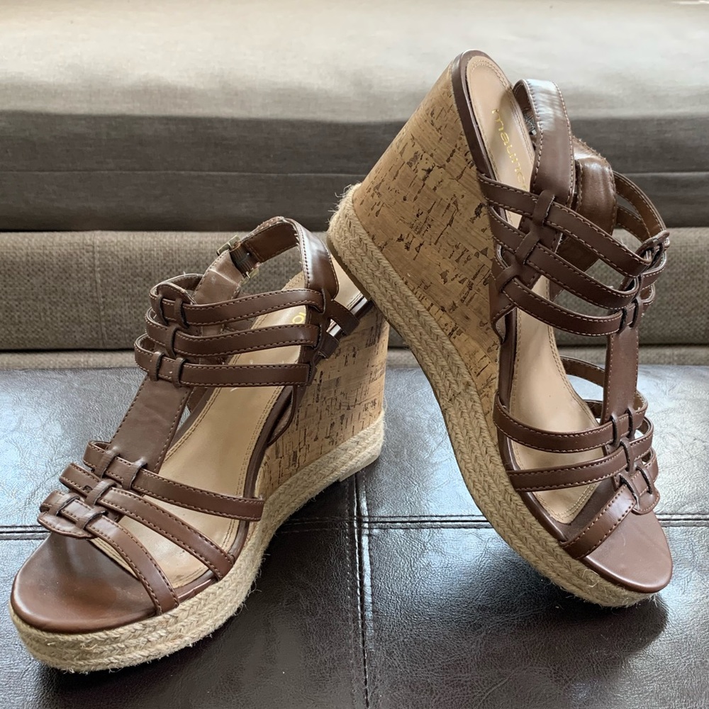 Maurices Sandal wedges size 11
